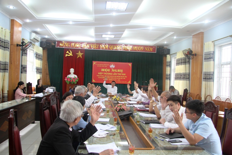Ban Thường trực Ủy Ban MTTQ huyện tổ chức hội nghị hiệp thương lần thứ hai