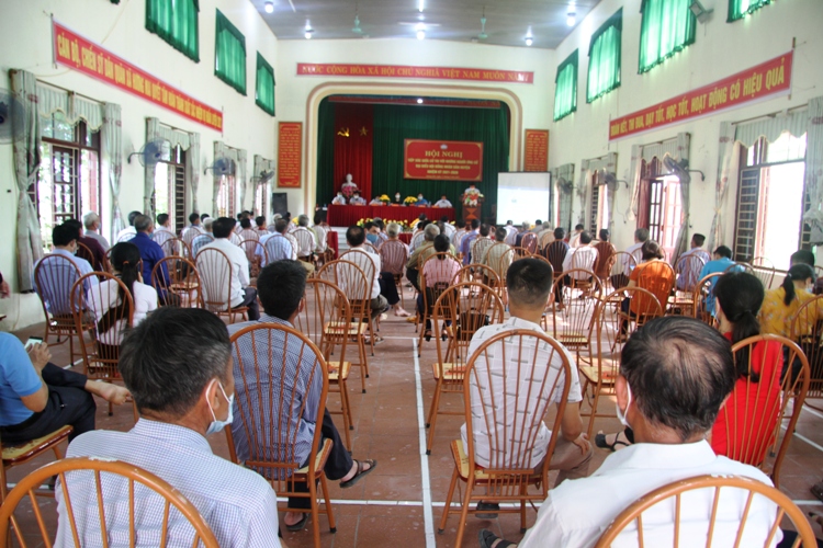 Toàn huyện tổ chức 141 hội nghị tiếp xúc cử tri, vận động bầu cử cho các ứng cử viên