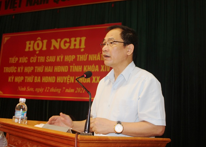 Đại biểu HĐND tỉnh, huyện tiếp xúc cử tri ba xã Ninh Sơn, Tiên Sơn, Vân Hà
