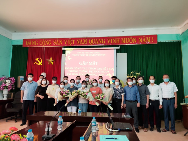 Việt Yên gặp mặt đoàn công tác tham gia hỗ trợ phòng chống dịch Covid-19 tại tỉnh Bình Dương,...