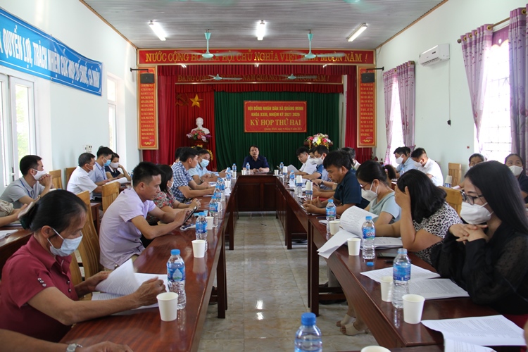 Thẩm tra các tiêu chí xã nông thôn mới nâng cao của xã Quảng Minh
