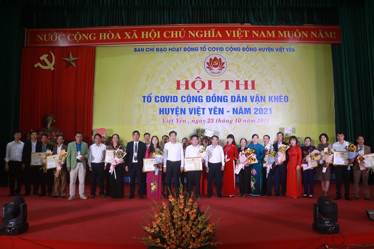Việt Yên tổ chức Hội thi Tổ Covid cộng đồng dân vận khéo