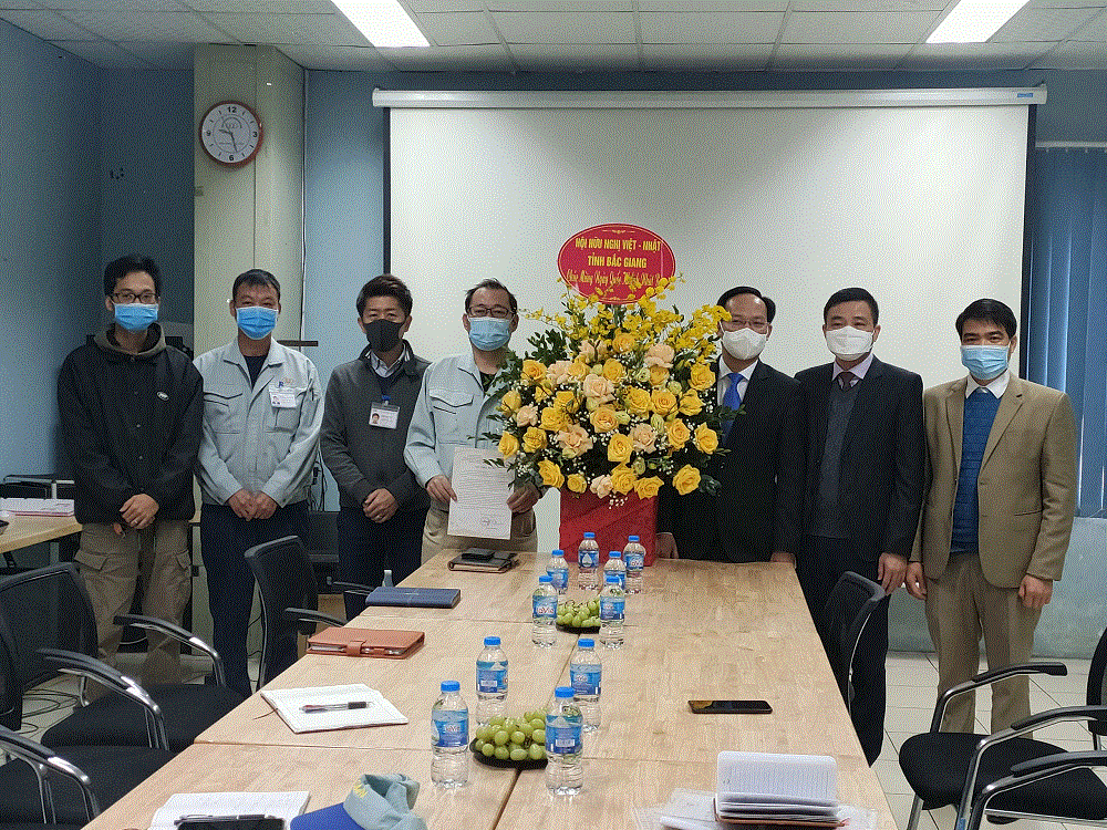 Đồng chí Phạm Văn Thịnh thăm, chúc mừng một số doanh nghiệp Nhật Bản tại tỉnh Bắc Giang