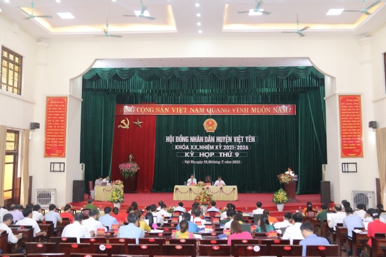 HĐND huyện khóa XX khai mạc kỳ họp thứ 9