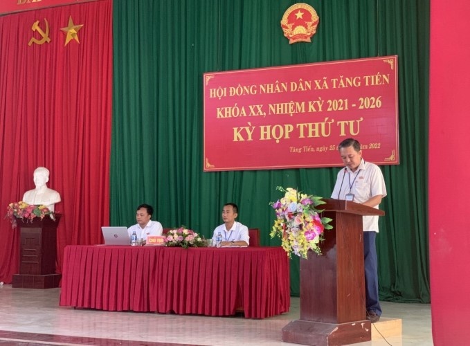 HĐND xã Tăng Tiến tổ chức kỳ họp thứ 4 nhiệm kỳ 2021-2026