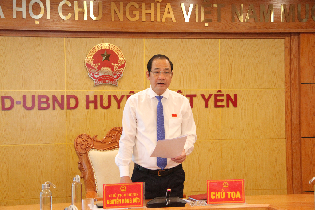 HĐND huyện Việt Yên tổ chức kỳ họp thứ 10, nhiệm kỳ 2021-2026