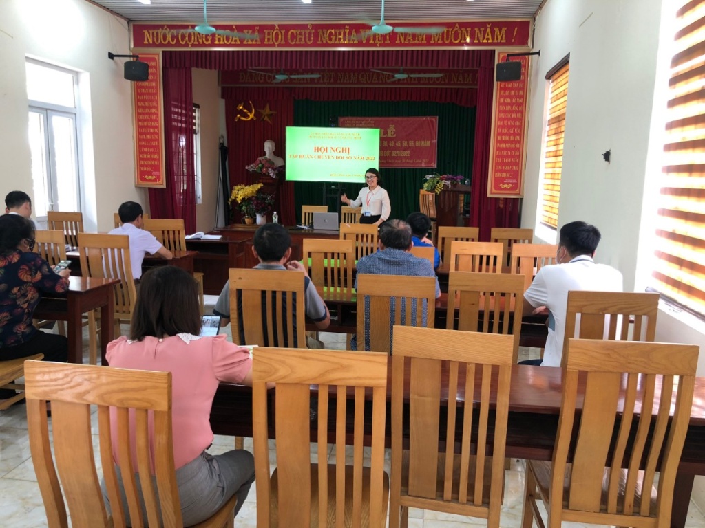 Quảng Minh tổ chức hội nghị tập huấn chuyển đổi số năm 2022