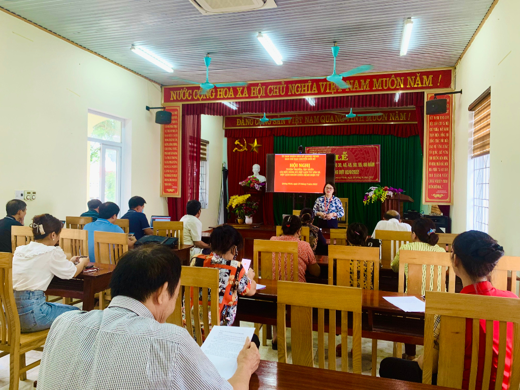 Quảng Minh tổ chức tập huấn, tuyên truyền việc thực hiện các nhiệm vụ chuyển đổi số trong lĩnh...