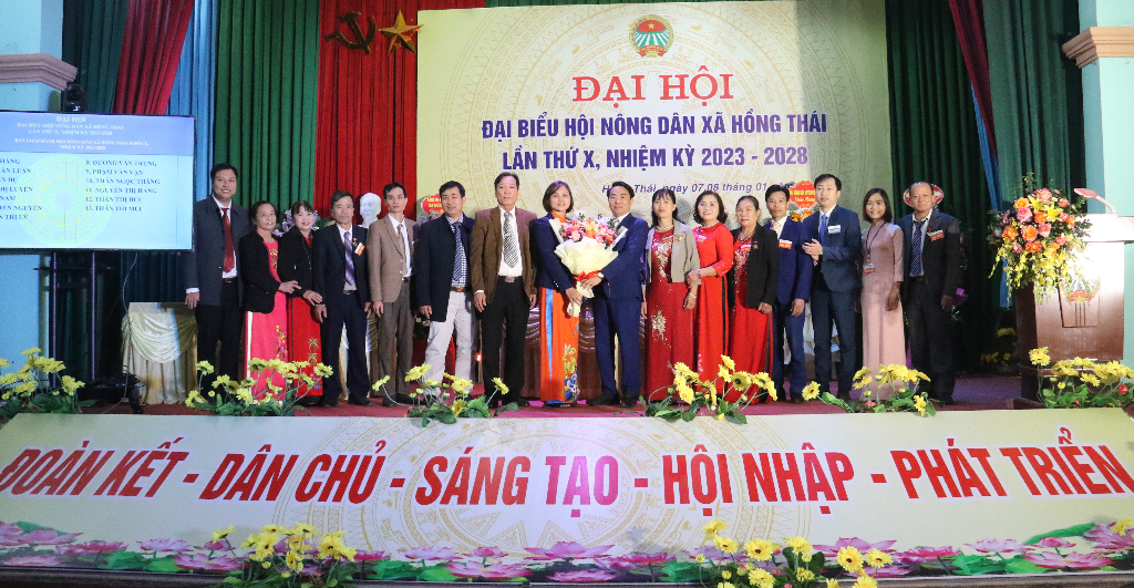 Hồng Thái tổ chức Đại hội Hội Nông dân xã lần thứ X, nhiệm kỳ 2023-2028