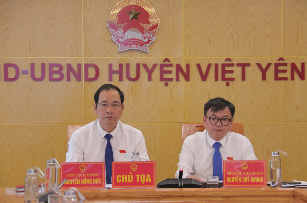 HĐND huyện Việt Yên tổ chức kỳ họp thứ 13, nhiệm kỳ 2021-2026