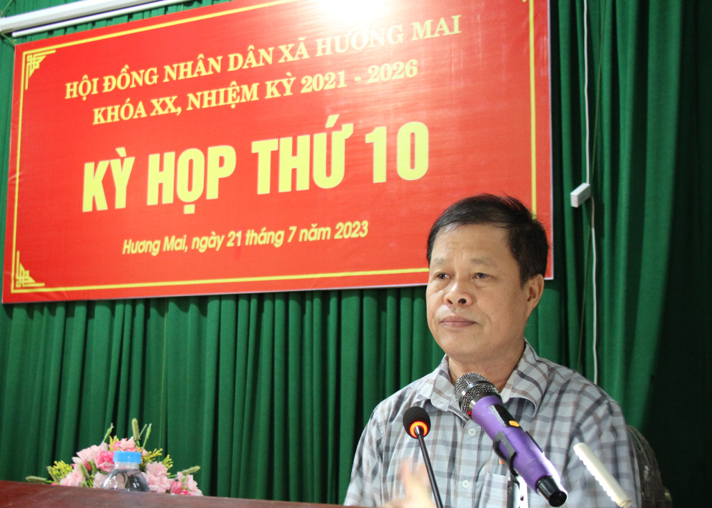 HĐND xã Hương Mai tổ chức kỳ họp thứ 10