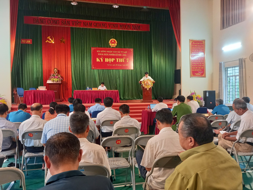 HĐND xã Tự Lạn tổ chức kỳ họp thứ 7