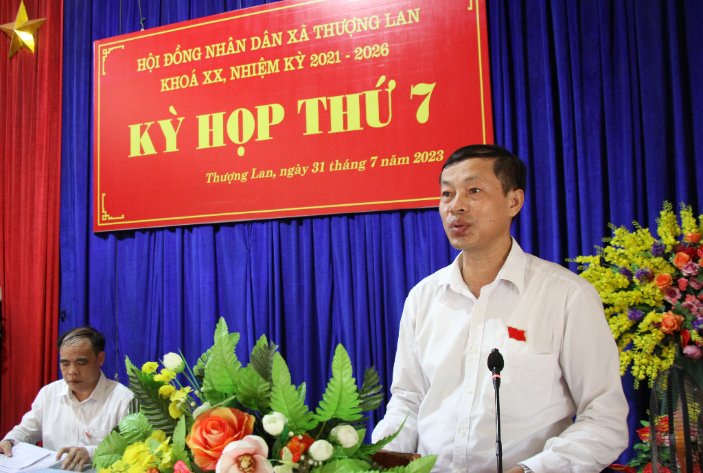 HĐND xã Thượng Lan tổ chức kỳ họp thứ 7