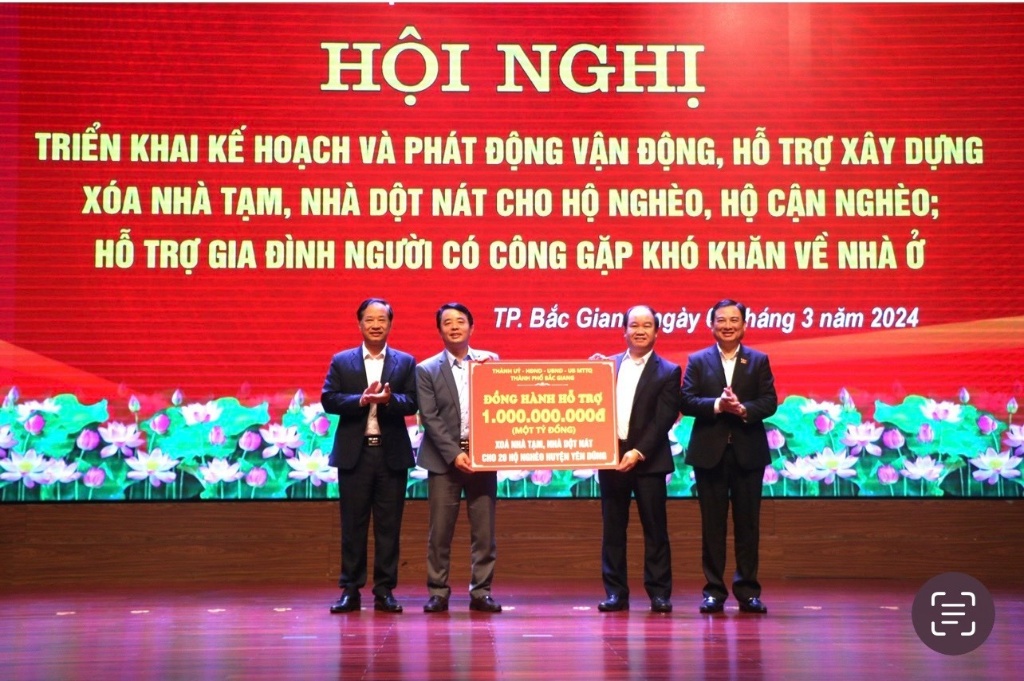 Thành phố Bắc Giang: Triển khai kế hoạch và phát động vận động, hỗ trợ xây dựng xóa nhà tạm, nhà...