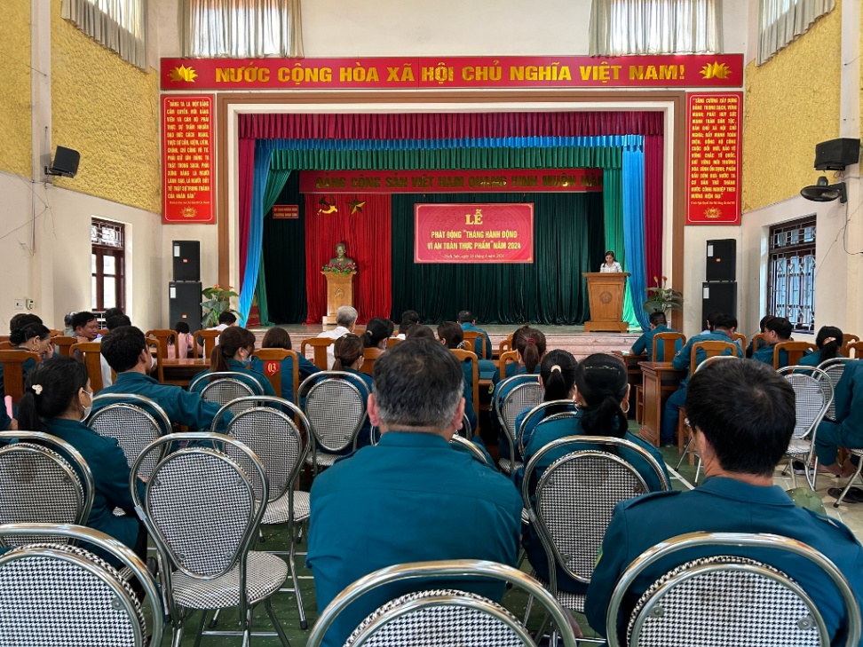 Phường Ninh Sơn tổ chức lễ ra quân tháng hành động vì An toàn thực phẩm  năm 2024