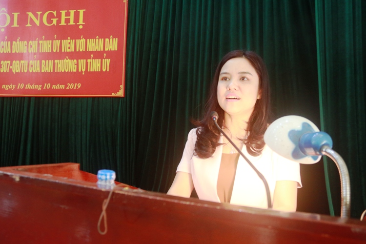 Trưởng Ban Dân vận Tỉnh ủy Bắc Giang tiếp xúc, đối thoại tại huyện Việt Yên