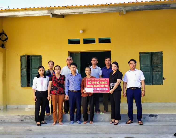 Ủy ban MTTQ huyện Việt Yên: Chung tay xây dựng mái ấm cho người nghèo