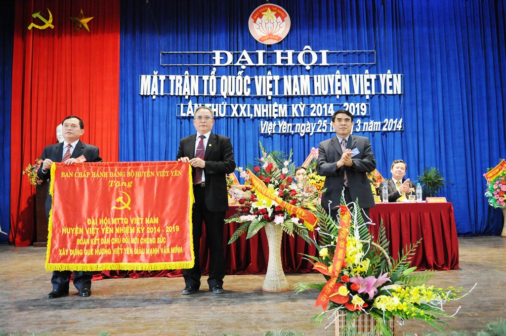 Việt Yên: Đại hội đại biểu Mặt trận Tổ quốc huyện Việt Yên lần thứ XXI