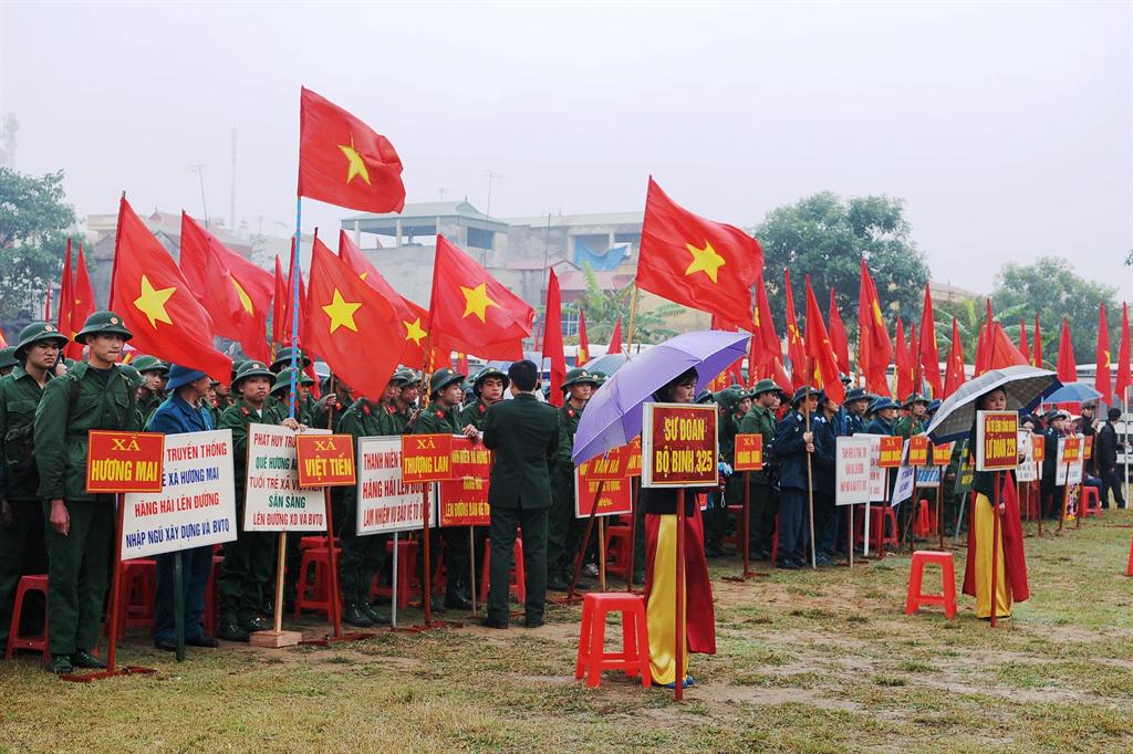 Việt Yên: Tổ chức Lễ giao, nhận quân năm 2014