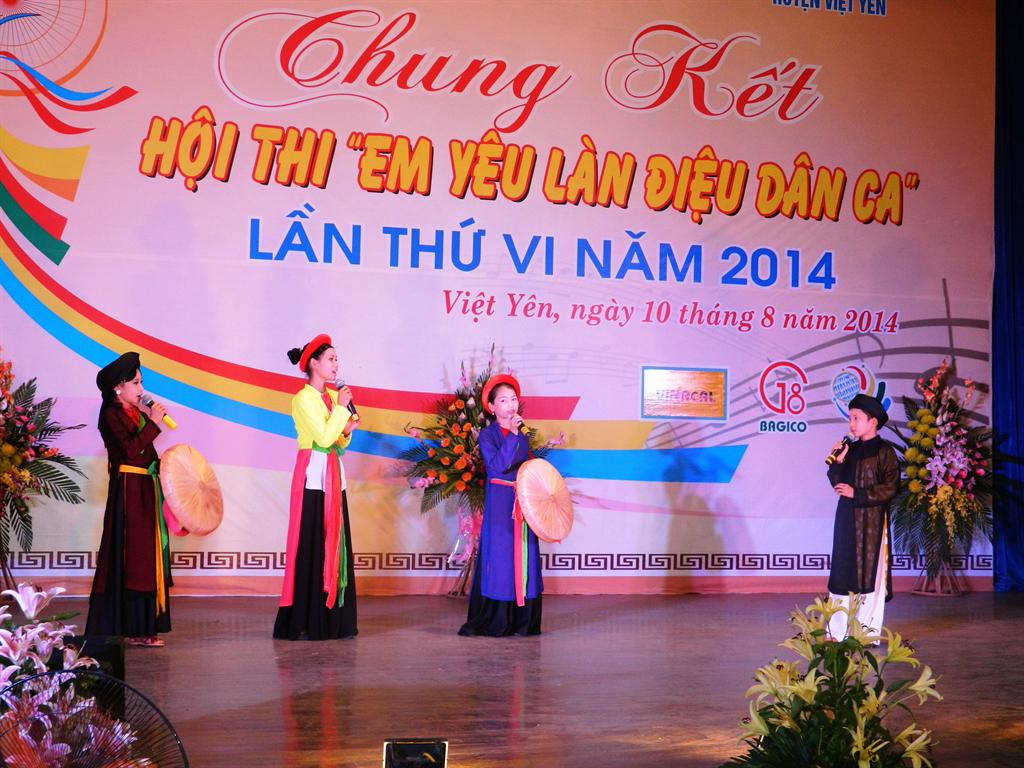 Việt Yên: Tổ chức vòng chung kết Hội thi “Em yêu làn điệu dân ca” lần thứ VI