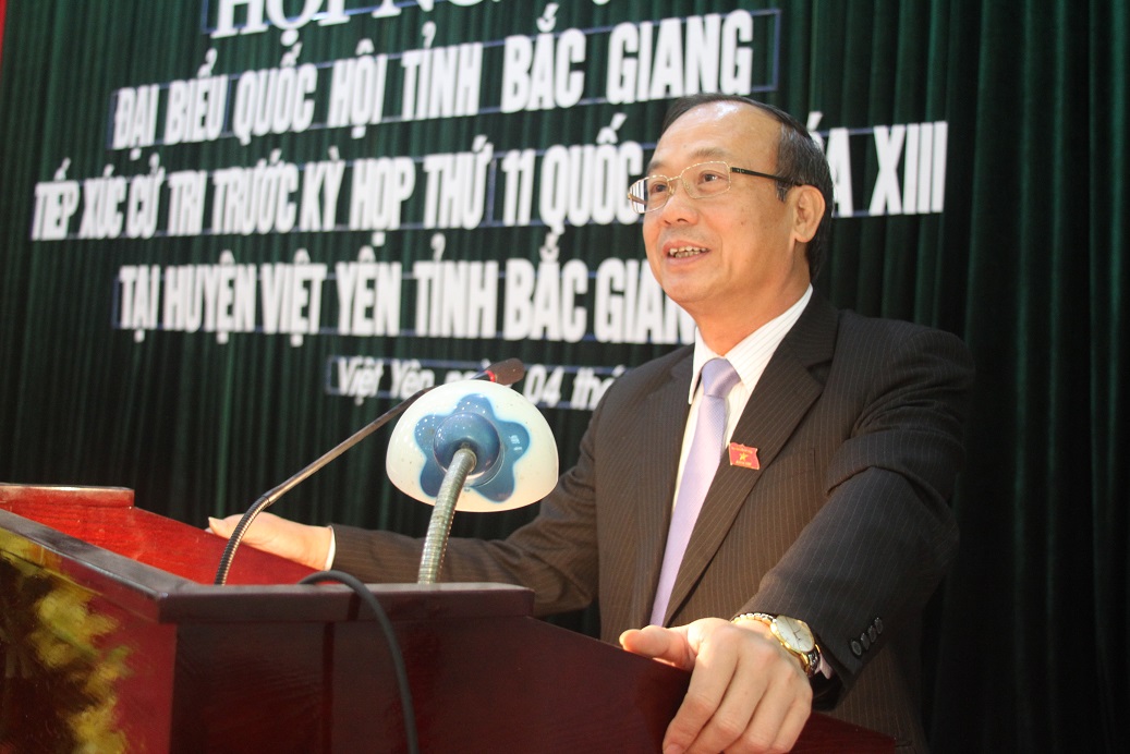 Đoàn Đại biểu Quốc hội Tỉnh Bắc Giang tiếp xúc cử tri trước kỳ họp thứ 11 Quốc hội khóa XIII
